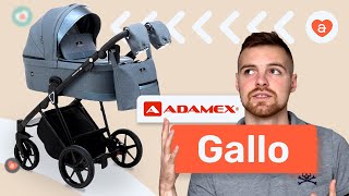 Детская коляска Adamex Gallo Видео обзор коляска Адамекс Галло [upl. by Orazal]