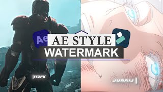 AE Style Line Watermark Tutorial In Wondershare Filmora 13 [upl. by Llaccm]