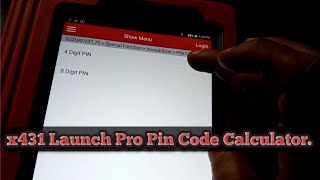 X431 Launch Pro Pin Code Calculator [upl. by Eittel]