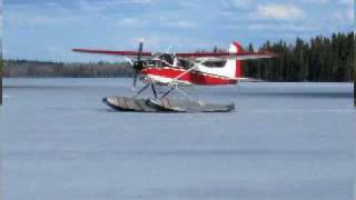 off the ice on floats Red Lake Ontario [upl. by Ained7]