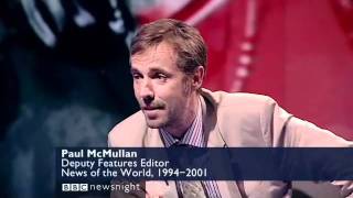 Alastair Campbell amp Paul McMullan Hacking Debate on Newsnight  NOTW Phone Hacking [upl. by Aloibaf]