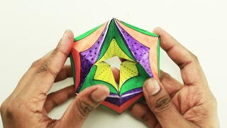 How to Make Endless 3D Flexagon Card [upl. by Rotman]