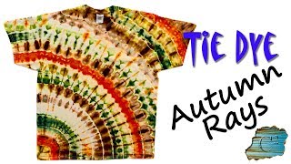 How to Tie Dye Autumn Rays Ice Dye [upl. by Annoiek]