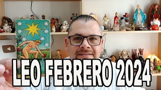 LEO ♌️ HOROSCOPO FEBRERO 2024 LECTURA DE LA RUEDA ASTROLOGICA [upl. by Herzel]