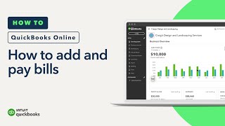 How to add and pay bills in QuickBooks Online [upl. by Aira107]