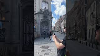 Visiting manneken pis in Brussels mannekenPis belgium brussels travel [upl. by Merle]