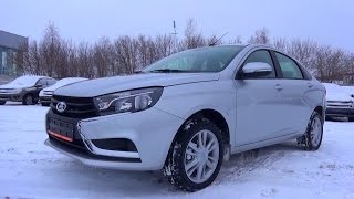 2015 Lada Vesta Обзор интерьер экстерьер двигатель [upl. by Nosloc]