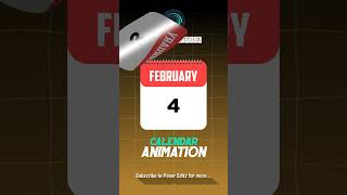 Calendar Animation  Calendar Flip Animation [upl. by Farly]