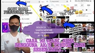 Cara mencari  menemukan akun pengguna orang di tiktok  real no tipuu2  lengkap  langsung ketemu [upl. by Eciuqram]