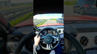 Stage 2  Ford Mustang GT 50 421hp  Tune on Autobahn  V8 Intake Sound [upl. by Yelnats]