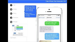 How To Create A Fake iMessage  iPhone Text Message [upl. by Leiruh]