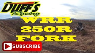 WR250R FORK REBUILD  Disassembly  Pt1 [upl. by Nonnahsal724]