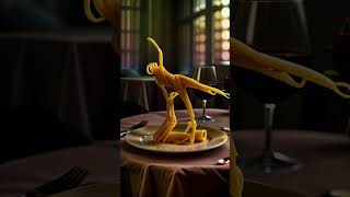 Dancing Pasta Spaghetti Dancing on a plate [upl. by Macdonald]