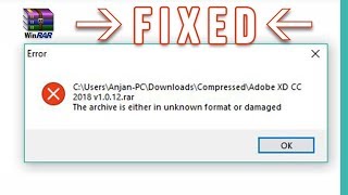 How To Fix The Archive Is Either In Unknown Format or Damaged Error Solution Winrar 100 WORKING [upl. by Ailehs]