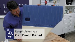 Reupholstering a Vintage Car Door Panel [upl. by Mathe]