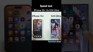 iPhone 16 Plus Vs Samsung S24 Ultra  SPEED TEST [upl. by Puett]