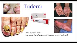 Eliminé hongos de los pies uñas con  Triderm  crema [upl. by Elyrad]