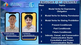 Intimate Casual and Conversation Communicative Styles  English 9  Quarter 1 Week 7 [upl. by Nolahp]