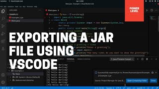 Exporting a JAR file in vscode  Manjaro [upl. by Nylssej]