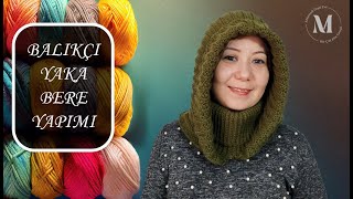 Balıkçı Yaka Bere Yapımı  Fisherman Beanie Knitting Tutorial [upl. by Sanbo]