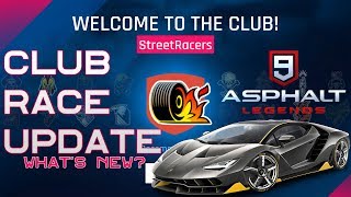 Asphalt 9 Club Race Update Everything you need to know [upl. by Nerra]