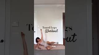 Toned legs workout legday pilates fitspiration fit gracieabrams [upl. by Yroj]