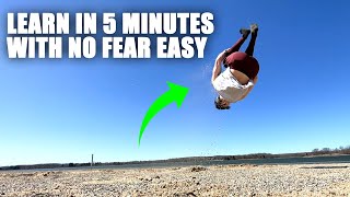 Learn How to Flip Without Doing A Flip  The Cool Parkour Side Tuck  Not Scary [upl. by Ahsauqram697]