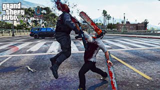 GTA 5  Chainsaw Man Mod First Release Gameplay [upl. by Sajovich]