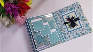 SCRAPBOOK TUTORIAL  BEAUTIFUL HANDMADE SCRAPBOOK ALBUM  SCRAPBOOK MAKING IDEAS [upl. by Gearard]