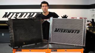 How To Install Mishimoto 1991  1993 Dodge DW250 w 59L Cummins Performance Aluminum Radiator [upl. by Aynnat]