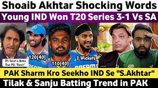 Shoaib Akhtar Shocked on Ind Won T20 Series 31 Vs SA  Pak Media on Tilak amp Sanju 100 Vs SA 2024 [upl. by Travis47]