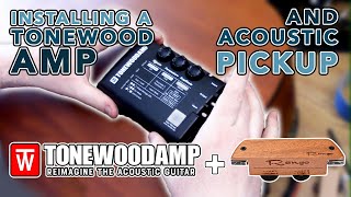 Installing the Tonewood Amp and a Pickup on My Acoustic Guitar [upl. by Kathye]