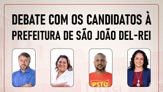 PRIMEIRO DEBATE COM CANDIDATURAS À PREFEITURA DE SJDR 109 [upl. by Eimmelc]