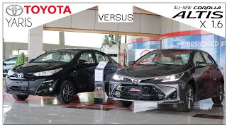 Toyota Corolla Altis 16 Special Edition VS Yaris Ativ X 15 Detailed Comparison with Price [upl. by Norit481]