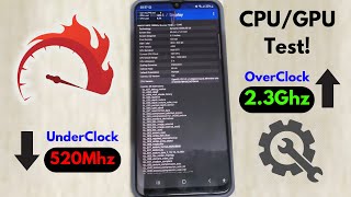 Android CPUGPU Underclock Vs Overclock Extreme Test [upl. by Hayyifas]