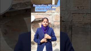 Recreating School Memories viralvideo memories school uniform winter [upl. by Derfliw]