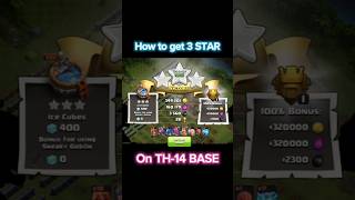 3 STAR ON TH14 coc cocattackstrategy shortsfeed cocshorts clashofclans music [upl. by Nolava668]