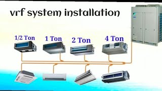 vrf ac installation in hindi  vrf ac system  vrf system working principle  samsung vrf ac [upl. by Aldredge]