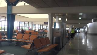 Walking through Grantley Adams International Airport in Barbados BGI [upl. by Lattie364]