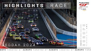 Extended Highlights  Jeddah 2024  Race  Fanatec GT World Challenge Europe [upl. by Placia]