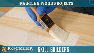 How To Apply A Painted Finish On Wood  Wood Finish Recipe 6  Rockler Skill Builders [upl. by Marnia111]