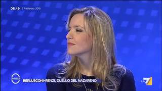 Omnibus  BerlusconiRenzi duello del Nazareno Puntata 09022015 [upl. by Hayman]