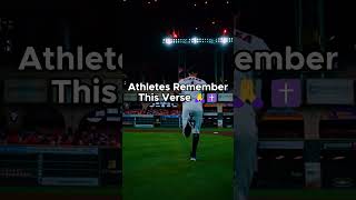 Remember this Verse ✝️🙏 baseball athlete christian bible bibleverse god godisgood jesus [upl. by Felix]