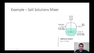 Mass balance in Arabic  27  Example on Degrees of freedom 1 [upl. by Edyth]