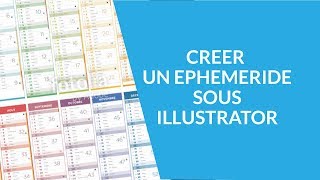 Crée un éphéméride de calendrier sous Illustrator [upl. by Cassil]