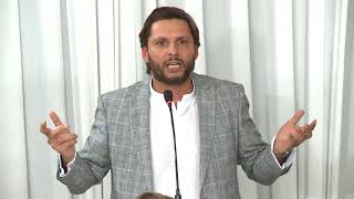 Shahid Afridi Talk  REVIVING KARACHI DINNER [upl. by Adnouqal]