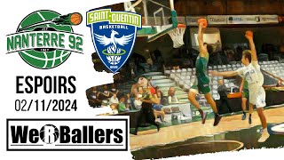 Nanterre92 vs Saint Quentin en Yvelines Espoirs 02112024 Highlights by We R Ballers [upl. by Feliks]