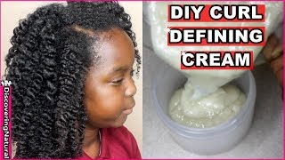 DIY Curl Defining Cream  Discovering Natural [upl. by Genisia]