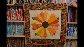 EPISODE 44  Quilting my Dresden Plate and Attaching the hanging sleeve [upl. by Tnairb]