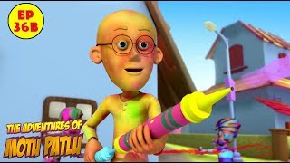 Motu Patlu  Holi  Best Cartoon For Kids [upl. by Boote]